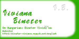 viviana bineter business card